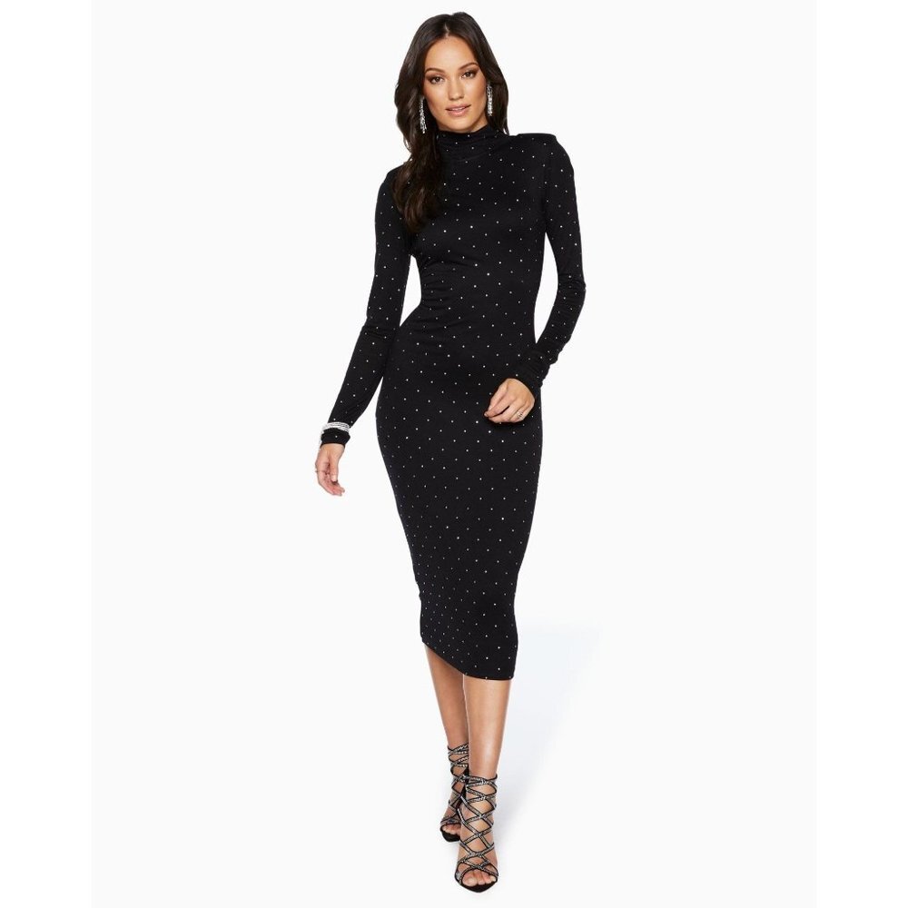 NWT Ramy Brook Della Turtleneck Midi Dress SIze S